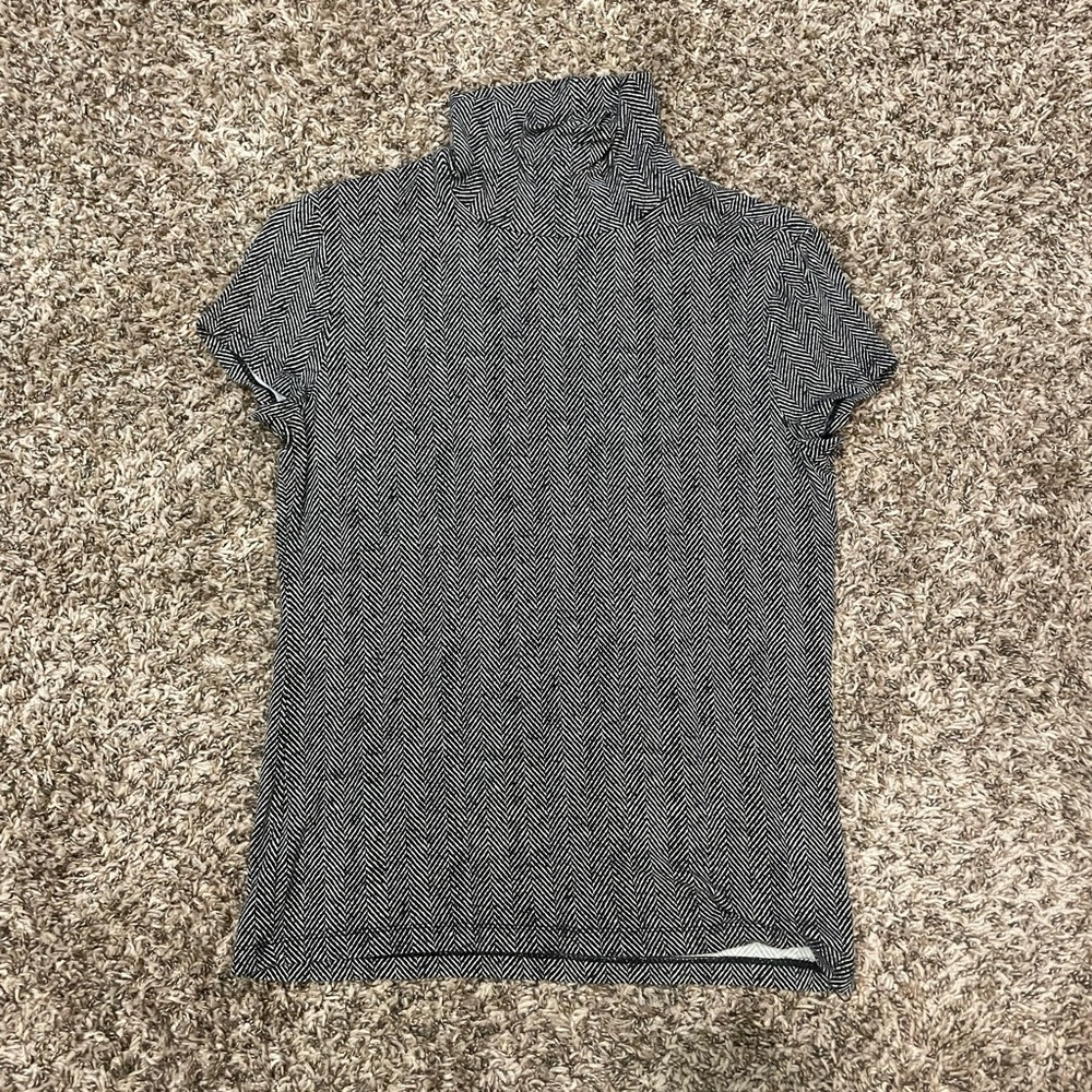 Ralph Lauren Black and White Patterned Top